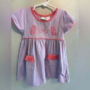 Jelly Beans Lavender Purple Baby Girl’s Dress pink ballet soft pockets 12 months
